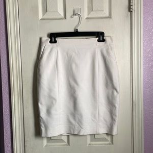H&M White pencil/mini skirt Size 12